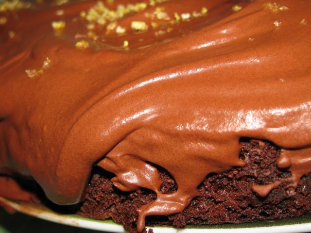 Шоколадная глазурь для украшения торта из какао-порошка