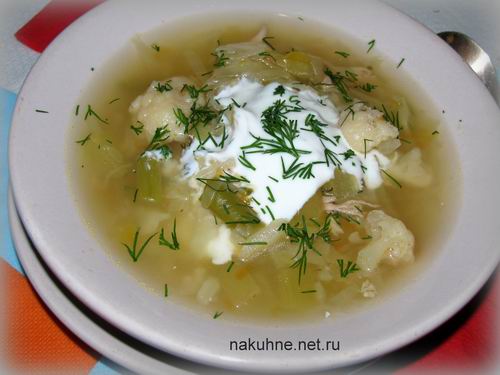 Овощной суп с кабачком рецепт