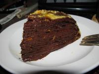 Шоколадный блинный торт а-ля Сюзетт