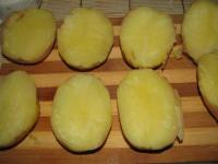 Фаршированные печеные картошки