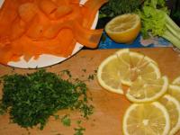 Рыба с морковью и  лимоном