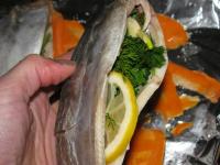Рыба с морковью и  лимоном