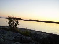 Ладога, Карелия. Белые ночи, закат. Фото с острова Большой Черный.