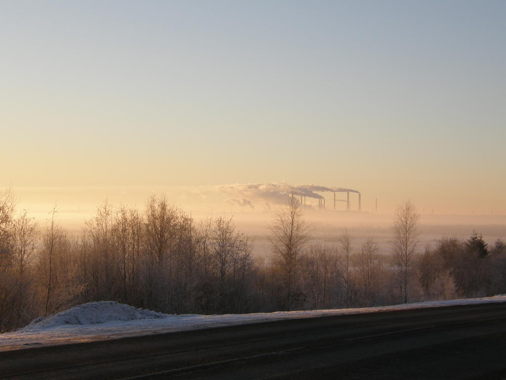Зимний пейзаж недалеко от Череповца