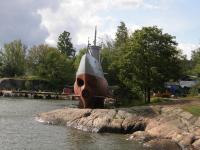 Финляндия, Хельсинки. В крепости Свеаборг (Sveaborg). Подводная лодка.