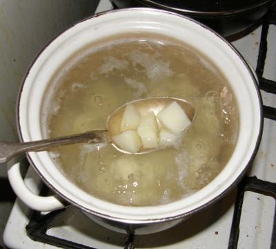 Готовим суп-пюре с шампиньонами - Фоторецепт